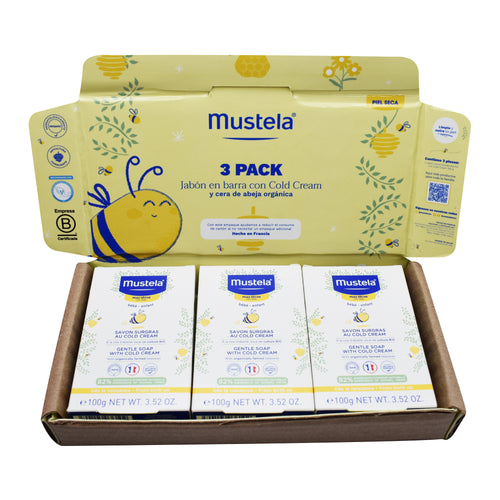 Jabón en barra con Cold Cream - Mustela Mexico - 4